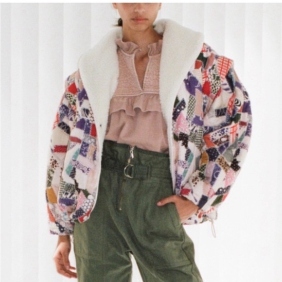 NWT $625 Sea Harlow Patchwork Puffer Jacket - Picture 4 of 16